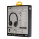 BuddyPhones POP Black, BT-BP-POP-BLACK - Bezprzewodowe Słuchawki Bluetooth BT dla Nastolatków z Ograniczeniem Głośności do 85/94