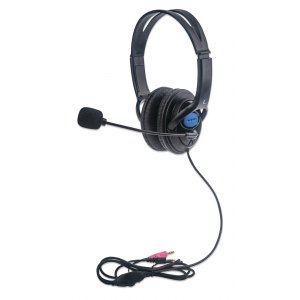 Słuchawki Komputerowe Stereo z Mikrofonem Jack 3.5mm