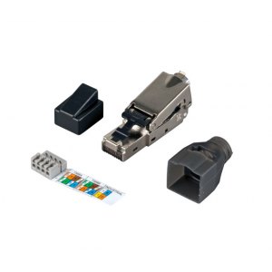 Wtyk beznarzędziowy RJ45 STP kat.6 samozaciskowy