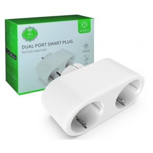 Podwójne Smart Gniazdko WiFi 16A R6073 WOOX