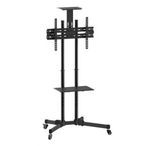 Stojak Mobilny TV LED/LCD 37-70 Cali 50kg 2 Półki Regulowany