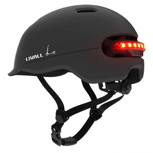 Livall C20 Smart Miejski Kask Rowerowy LED/SOS L Czarny