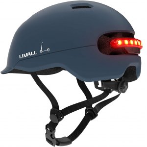 Livall C20 Smart Miejski Kask Rowerowy LED/SOS M Niebieski