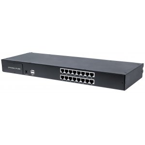 16-portowy przełącznik KVM Cat5 VGA do konsoli KVM LCD