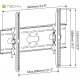 Pochylany wieszak do telewizora 80cali Techly ICA-PLB 890