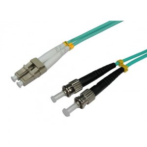 Patchcord LC/UPC-ST/UPC Duplex 2mm LSZH OM3 50/125 20m