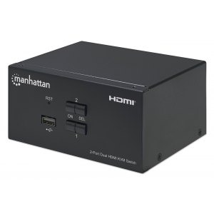 Przełącznik KVM HDMI/USB 2x1 Dual-Monitor Video 4K*30Hz