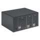 Przełącznik KVM Manhattan 153522 HDMI/USB 2x1 Dual-Monitor Video 4K*30Hz