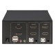 4K HDMI/USB KVM Switch 2x1 Manhattan 153522