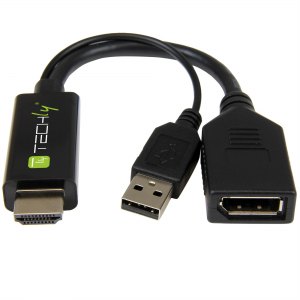 Adapter HDMI z Zasilaniem USB na DisplayPort 4K*60Hz