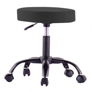 Obrotowy Stołek Taboret Biurowy na Kółkach Regulowany