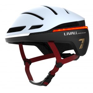 Livall EVO21 Smart Kask Rowerowy LED/SOS 54-58cm Biały