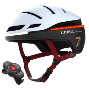 Livall EVO21 Smart Kask Rowerowy LED/SOS 58-62cm Biały
