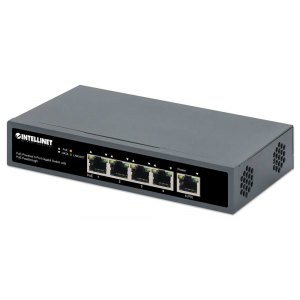 Switch Gigabit 5x PoE Passthrough zasilany PoE lub AC, 95W
