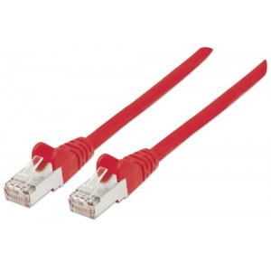 Patchcord Cat6a SFTP 10Gbit 500MHz LSOH/LSZH 1m czerwony