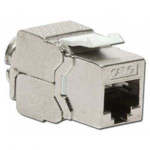 Moduł Keystone RJ45 Cat6a 10G beznarzędziowy ekranowany slim