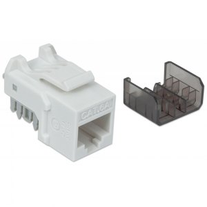 Moduł Keystone RJ45 Cat6a 10 Gigabit, UTP, biały