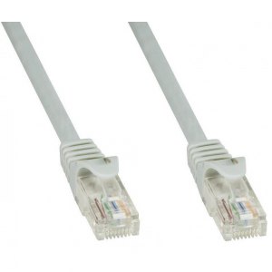 Patch cord Cat6 UTP 2m szary CCA
