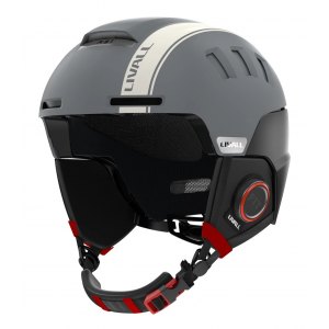 Kask Narciarski Livall RS1 Bluetooth PTT Alert SOS Szary