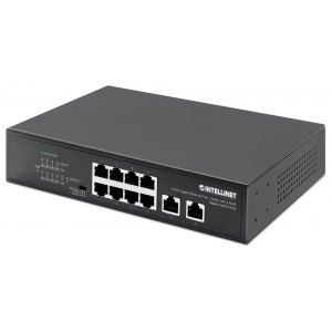 Switch Gigabit 8x RJ45 PoE+, 2x RJ45 Gigabit Uplink