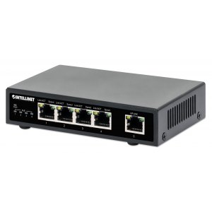 Switch Gigabit 4x RJ45 PoE+, 1x RJ45 Gigabit Uplink