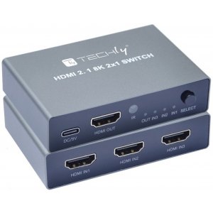 3-Portowy Przełącznik HDMI 2.1 8K*60Hz 3x1 z Pilotem IR