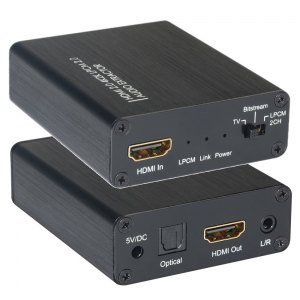 Ekstraktor Audio 5.1CH Toslink/Analog 3.5mm 2CH z HDMI 4K