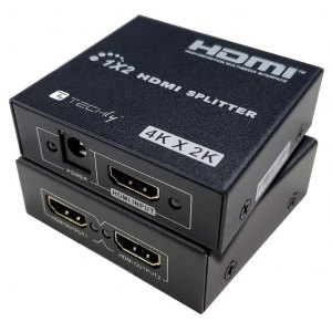 Splitter HDMI 1x2 4K*30Hz Aktywny Rozdzielacz HDMI Techly