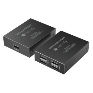 4-Portowy Hub Extender USB 2.0 Kat6 do 150m Techly