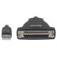 Manhattan 336581 - Konwerter USB na LPT DB25 M/F
