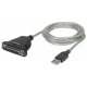 Adapter przejściówka USB - LPT DB25 Manhattan 336581