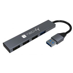 4-Portowy Hub 1x USB 3.2 Gen1 5Gbps 3x USB 2.0 Techly