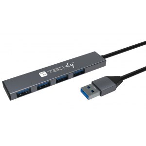 4-Portowy Hub USB 3.2 Gen1 5Gbps  USB 3.0  Techly