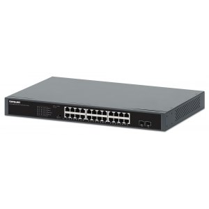 Switch Gigabit 24x RJ45 PoE+ 370W, 2x SFP