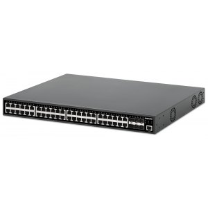 Switch Gigabit zarządzalny 48x RJ45 PoE+ 450W, 6x SFP+ 10Gb