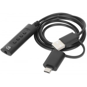 Adapter Karta Dźwiękowa USB-C/A Audio Stereo 3.5mm TRRS 1m