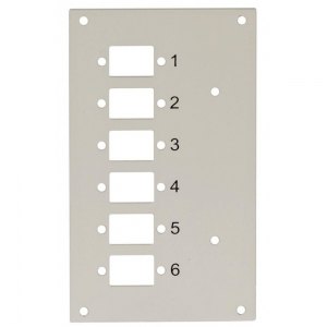 Panel przedni do przełącznicy Techly 109801 na 6 adapterów