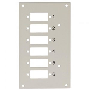 Panel przedni do przełącznicy Techly 109801 na 6 adapterów