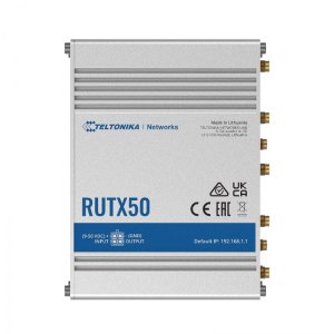 Teltonika RUTX50 Router 5G LTE WiFi AC, 2xSIM, 4xGigabit LAN