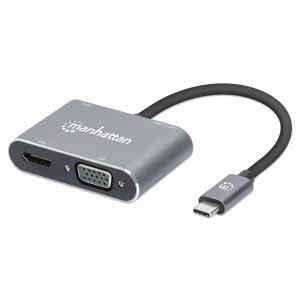 Hub Adapter USB-C 3.2 na 4K HDMI VGA USB-A USB-C PD 87W