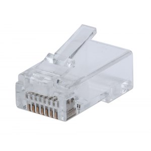 Wtyk RJ45 Cat6 UTP przelotowy 100 szt