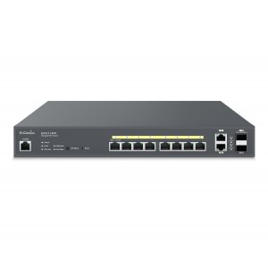 Switch zarządzalny 8x RJ45 Gigabit PoE+130W, 2x Uplink Cloud