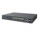 8-portowy switch z 2 portami uplink combo RJ45/SFP EnGenius ECS1112FP