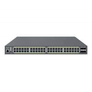 Switch zarządzalny 48x RJ45 Gigabit PoE+, 4x SFP+ Cloud