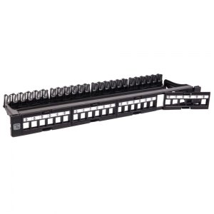 Patch Panel na 24x Keystone z wyjmowanymi sekcjami