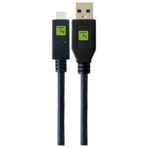 Kabel USB 3.2 Gen1 Typ-A/C 50cm 5Gbps 15W 3A M/M Czarny