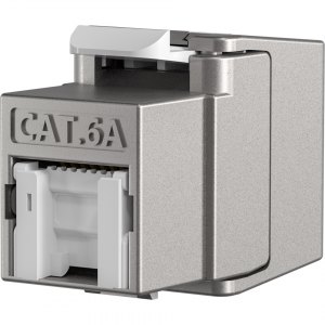 Moduł Keystone RJ45 Cat6a STP Shortbody z osłoną gniazda