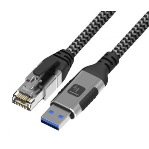 Kabel sieciowy USB-A na Gigabit Ethernet RJ45 3m