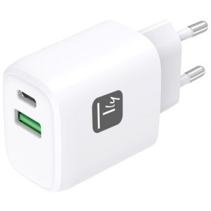 Szybka Ładowarka USB-C PD 20W USB-A QC 18W Techly