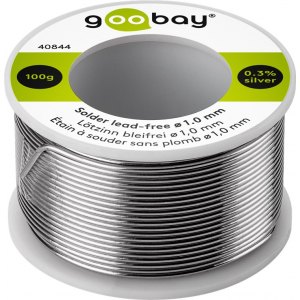 Cyna Lutownicza z Topnikiem 1.0mm 100g Bezołowiowa